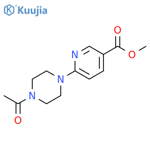 6-(4-Acetyl-piperazin-1-yl)-nicotinic acid methyl ester structure