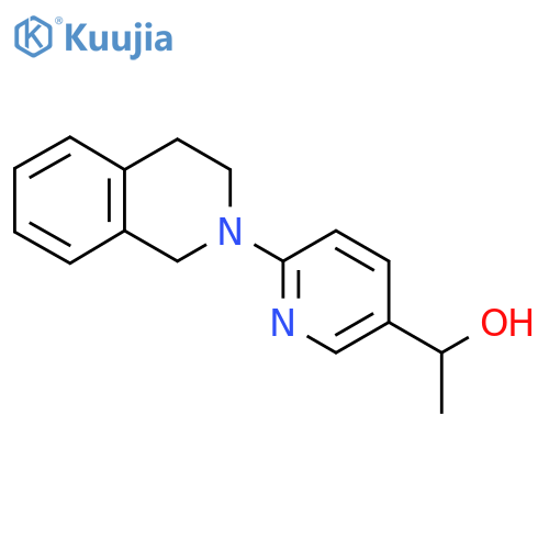 1-(6-(3,4-Dihydroisoquinolin-2(1H)-yl)pyridin-3-yl)ethanol structure