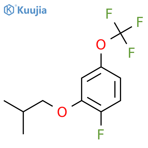 1-Fluoro-2-isobutoxy-4-(trifluoromethoxy)benzene structure