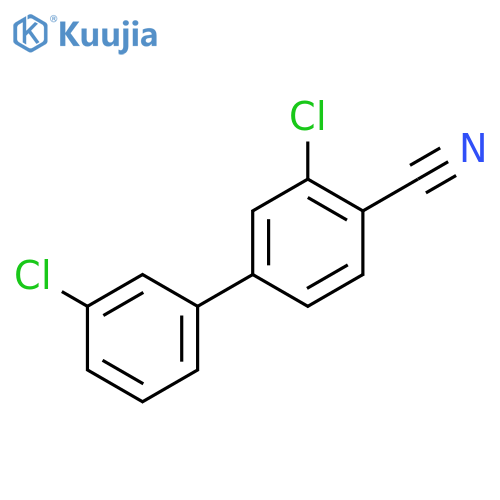 2-chloro-4-(3-chlorophenyl)benzonitrile structure