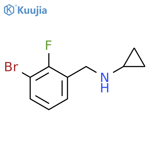 1-Bromo-2-fluoro-3-(cyclopropylaminomethyl)benzene structure