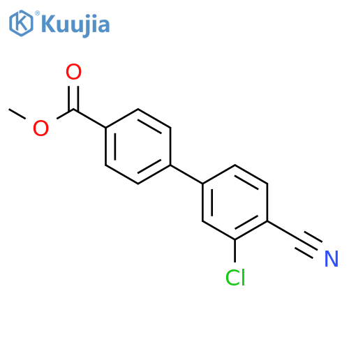 Methyl 4-(3-chloro-4-cyanophenyl)benzoate structure