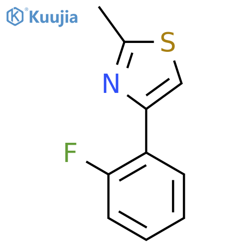 4-(2-Fluorophenyl)-2-methylthiazole structure