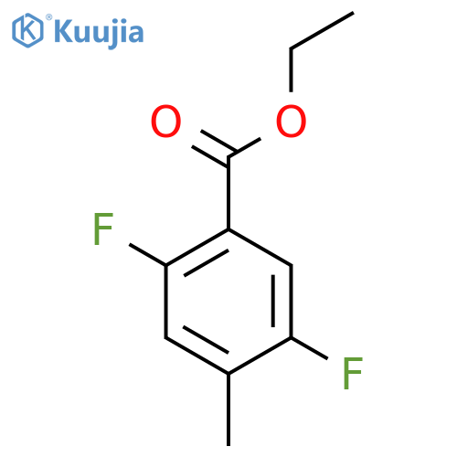 Ethyl 2,5-difluoro-4-methylbenzoate structure