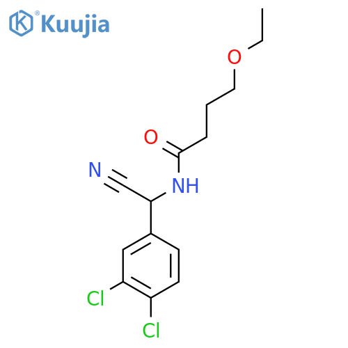 N-cyano(3,4-dichlorophenyl)methyl-4-ethoxybutanamide structure