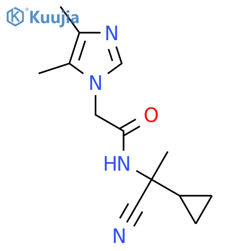 N-(1-cyano-1-cyclopropylethyl)-2-(4,5-dimethyl-1H-imidazol-1-yl)acetamide structure