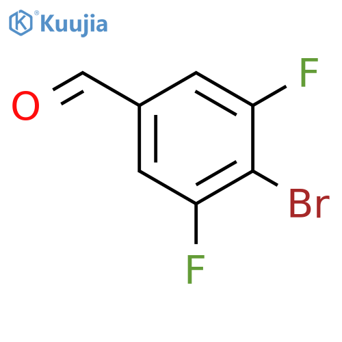 4-Bromo-3,5-difluorobenzaldehyde structure