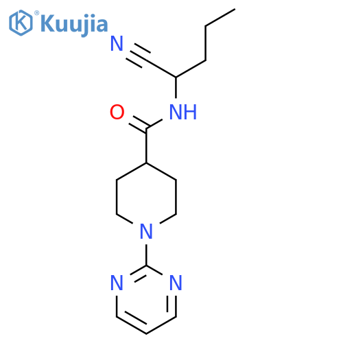 N-(1-cyanobutyl)-1-(pyrimidin-2-yl)piperidine-4-carboxamide structure