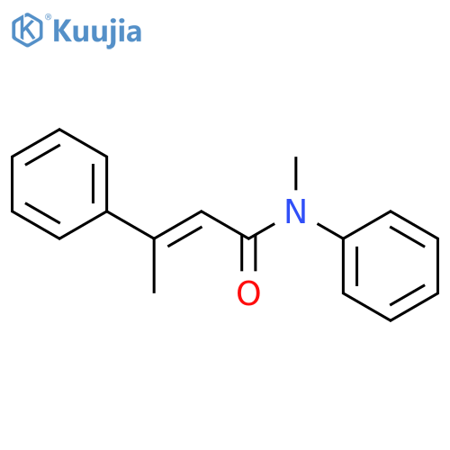2-Butenamide, N-methyl-N,3-diphenyl- structure