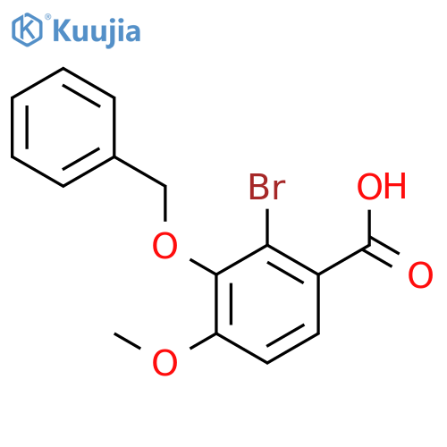 2-Bromo-3-benzyloxy-4-methoxybenzoic Acid structure