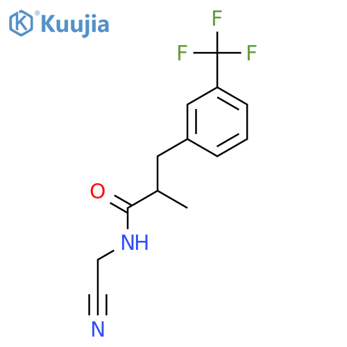 N-(cyanomethyl)-2-methyl-3-3-(trifluoromethyl)phenylpropanamide structure