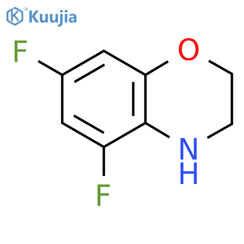 5,7-difluoro-3,4-dihydro-2H-1,4-benzoxazine structure
