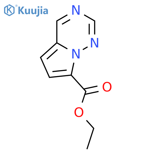 ethyl pyrrolo[2,1-f][1,2,4]triazine-7-carboxylate structure