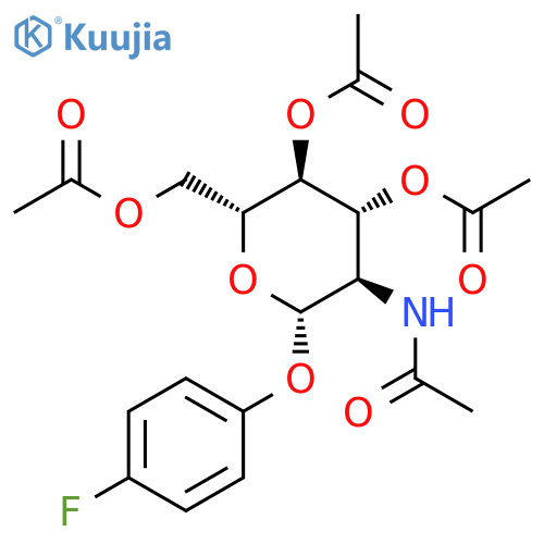 4-Fluorophenyl 2-acetamido-3,4,6-tri-O-acetyl-2-deoxy-b-D-glucopyranoside structure