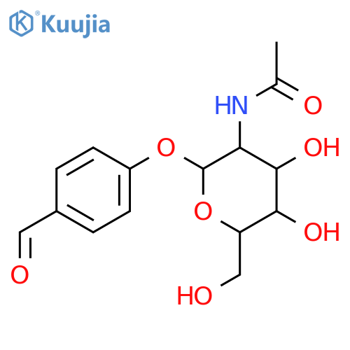 4-Formylphenyl 2-acetamido-2-deoxy-b-D-glucopyranoside structure