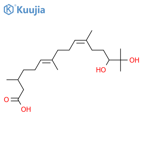 2,6,10,14-Phytatetraen-1-ol; (2E,6E,10E)-form, 2,3,14,15-Tetrahydro, 14ξ,15-dihydroxy, 1-carboxylic acid structure
