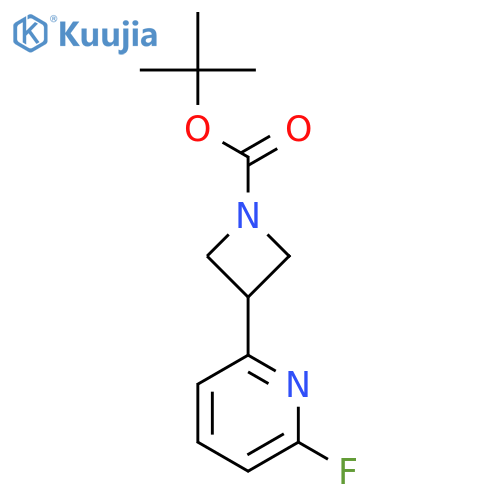 Tert-butyl 3-(6-fluoropyridin-2-yl)azetidine-1-carboxylate structure