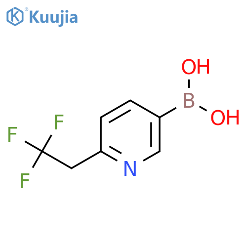 6-(2,2,2-trifluoroethyl)pyridin-3-ylboronic acid structure