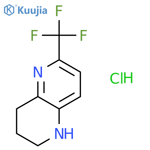 6-(Trifluoromethyl)-1,2,3,4-tetrahydro-1,5-naphthyridine hydrochloride structure