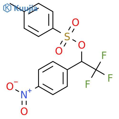 2,2,2-Trifluoro-1-(4-nitrophenyl)ethyl 4-methylbenzenesulfonate structure