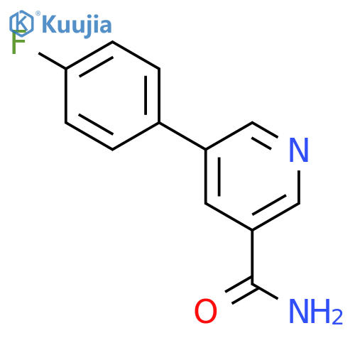5-(4-Fluorophenyl)nicotinamide structure