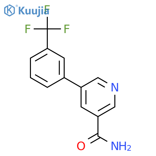 5-(3-(Trifluoromethyl)phenyl)nicotinamide structure