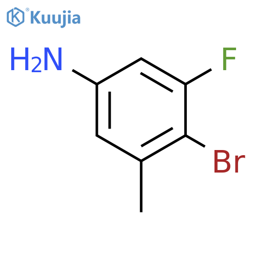 4-Bromo-3-fluoro-5-methylaniline structure