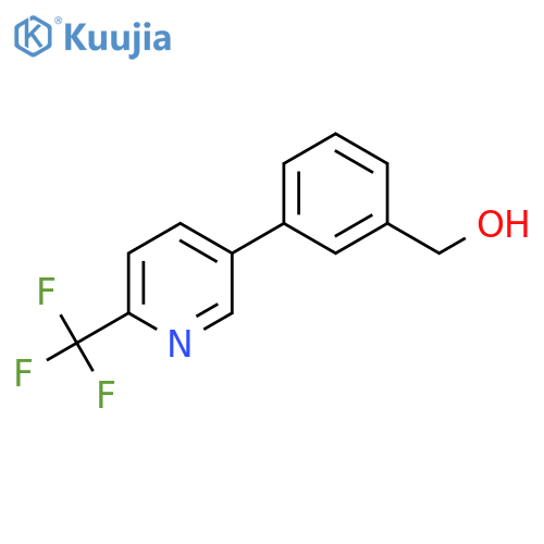 (3-(6-(Trifluoromethyl)pyridin-3-yl)phenyl)methanol structure