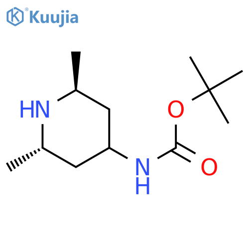 tert-butyl N-(2,6-dimethyl-4-piperidyl)carbamate structure