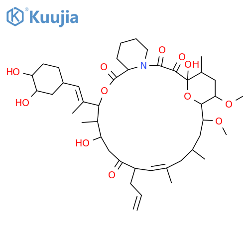 15,19-Epoxy-3H-pyrido[2,1-c][1,4]oxaazacyclotricosine-1,7,20,21(4H,23H)-tetrone,3-[2-(3,4-dihydroxycyclohexyl)-1-methylethenyl]-5,6,8,11,12,13,14,15,16,17,18,19,24,25,26,26a-hexadecahydro-5,19-dihydroxy-14,16-dimethoxy-4,10,12,18-tetramethyl-8-(2-propen-1-yl)- structure