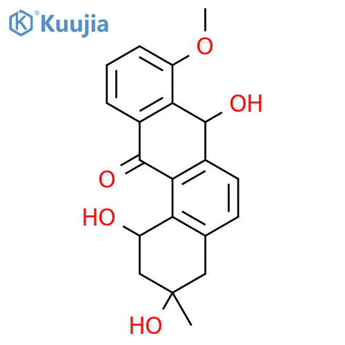 Benz[a]anthracen-12(1H)-one,2,3,4,7-tetrahydro-1,3,7-trihydroxy-8-methoxy-3-methyl- (9CI) structure