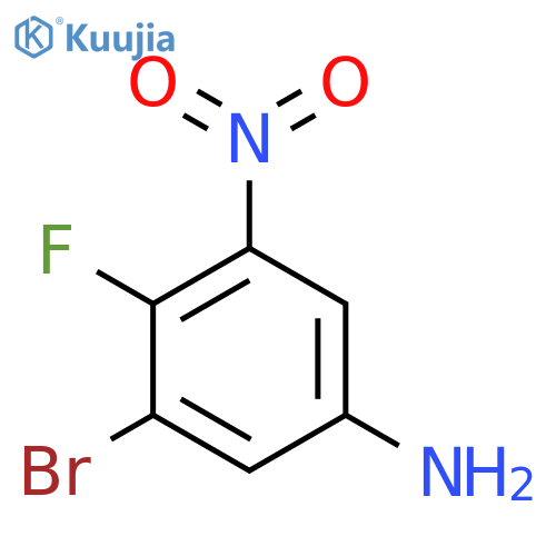 3-Bromo-4-fluoro-5-nitroaniline structure