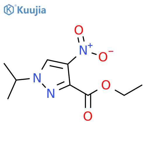 ethyl 4-nitro-1-(propan-2-yl)-1H-pyrazole-3-carboxylate structure