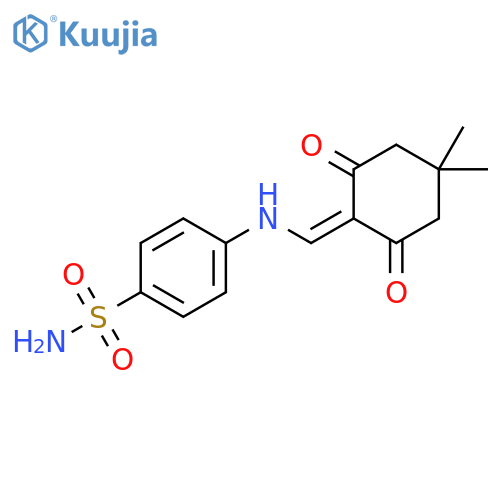 4-{(4,4-dimethyl-2,6-dioxocyclohexylidene)methylamino}benzene-1-sulfonamide structure