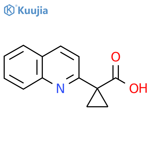 1-(quinolin-2-yl)cyclopropane-1-carboxylic acid structure