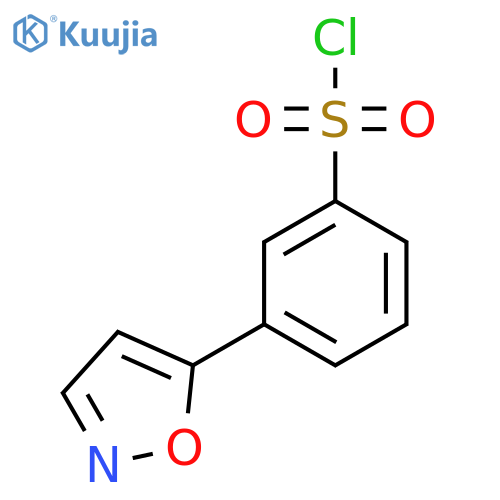 3-(1,2-Oxazol-5-yl)benzene-1-sulfonyl chloride structure