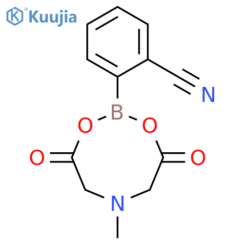2-(6-Methyl-4,8-dioxo-1,3,6,2-dioxazaborocan-2-yl)benzonitrile structure