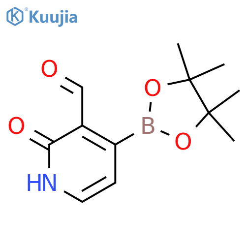 2-oxo-4-(4,4,5,5-tetramethyl-1,3,2-dioxaborolan-2-yl)-1H-pyridine-3-carbaldehyde structure