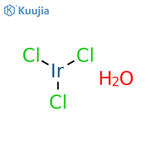 Iridium(III) chloride trihydrate structure