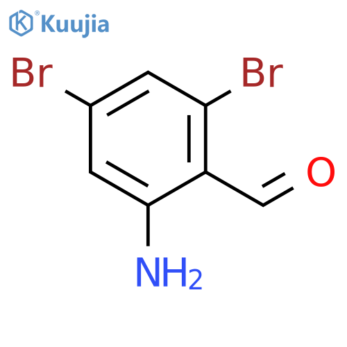 2-amino-4,6-dibromobenzaldehyde structure
