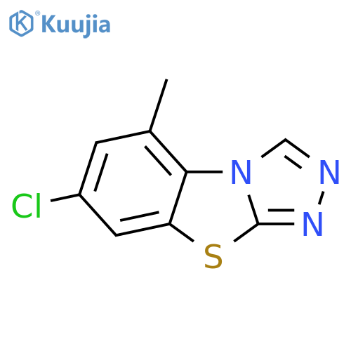 10-chloro-12-methyl-7-thia-2,4,5-triazatricyclo6.4.0.0,2,6dodeca-1(12),3,5,8,10-pentaene structure