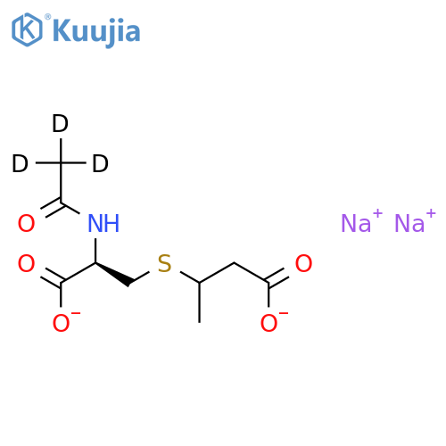 N-Acetyl-S-(3-carboxy-2-propyl)-L-cysteine-d3 Disodium Salt structure
