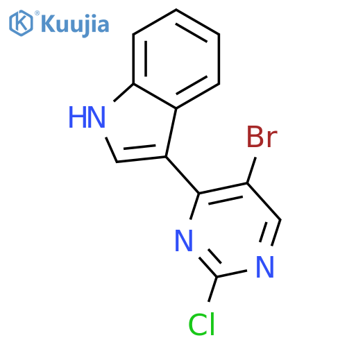 3-(5-Bromo-2-chloropyrimidin-4-yl)-1H-indole structure