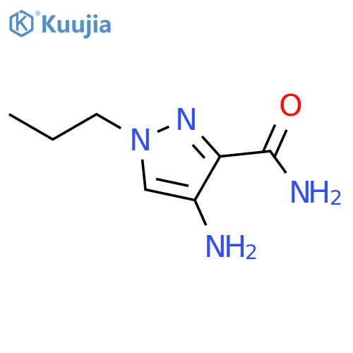 4-amino-1-propyl-1H-pyrazole-3-carboxamide structure
