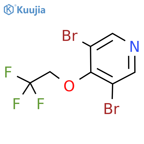 3,5-Dibromo-4-(2,2,2-trifluoroethoxy)pyridine structure
