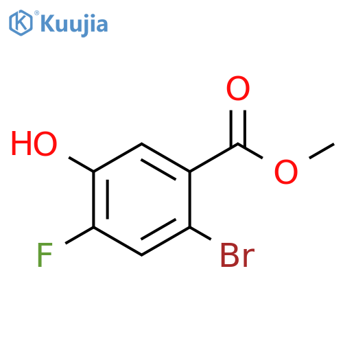methyl 2-bromo-4-fluoro-5-hydroxybenzoate structure