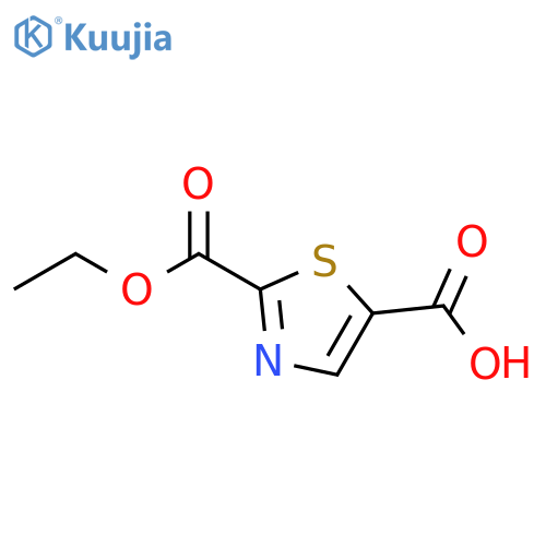 2-(ethoxycarbonyl)-1,3-thiazole-5-carboxylic acid structure