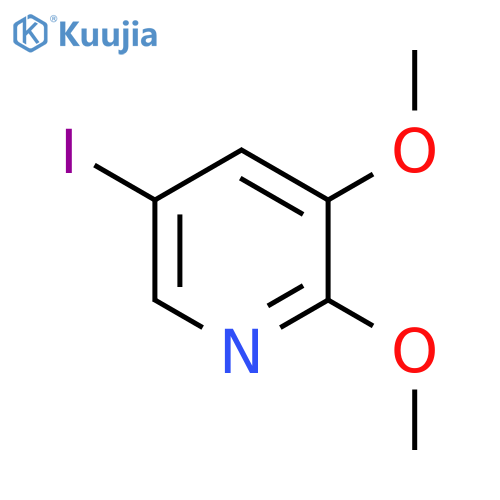 5-Iodo-2,3-dimethoxypyridine structure
