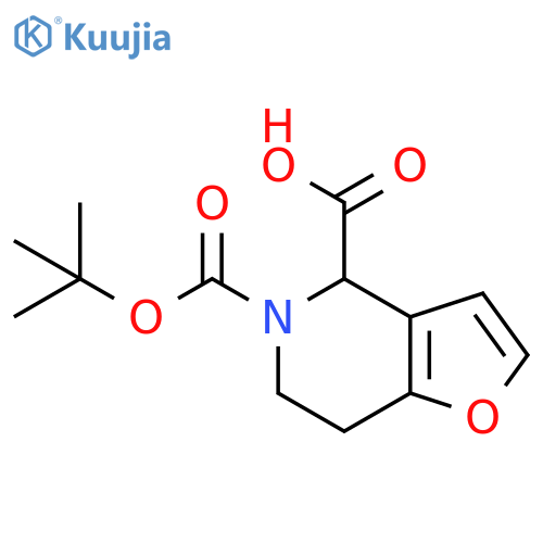5-(tert-butoxy)carbonyl-4H,5H,6H,7H-furo3,2-cpyridine-4-carboxylic acid structure
