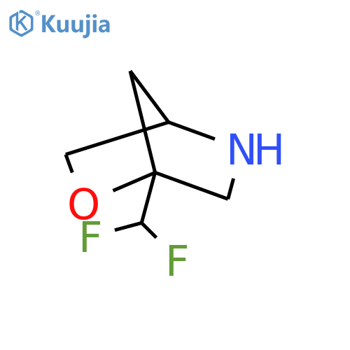 1-(difluoromethyl)-2-oxa-5-azabicyclo[2.2.1]heptane hydrochloride structure